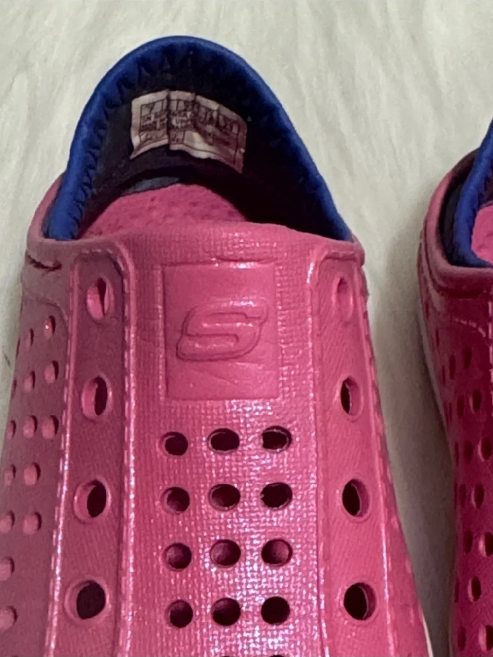 Skechers Girls Pink Slip-On Perforated Water Shoes
